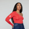 Bowman Collection One Shoulder Solid Bodysuit